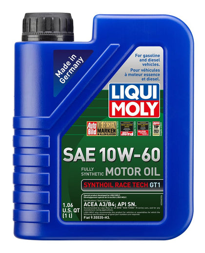 LIQUI MOLY bottle front view showing label and benefits for performance engines