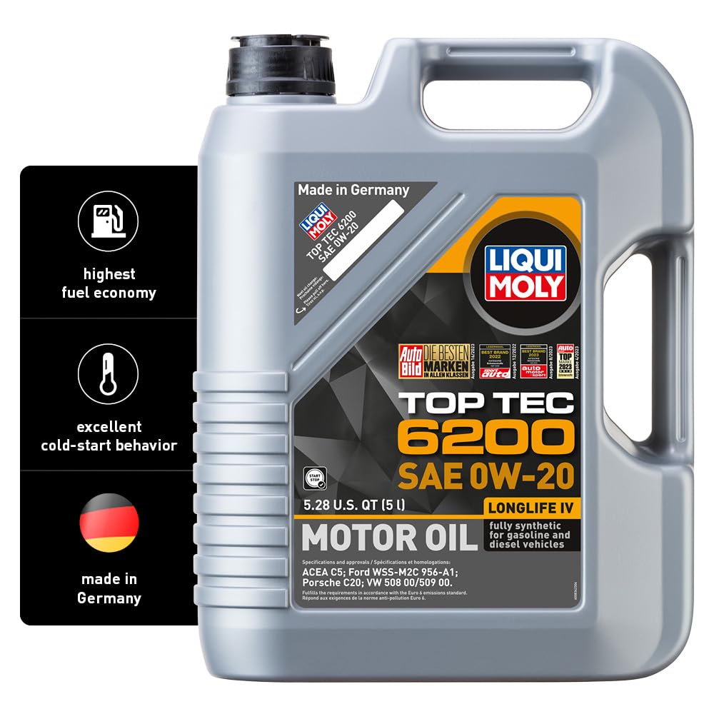 LIQUI MOLY Top Tec 6200 5L front view showing product ready for service