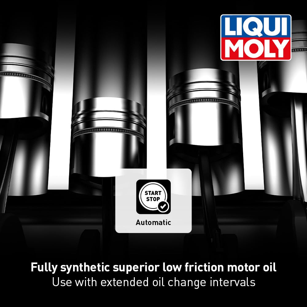 LIQUI MOLY Top Tec 6200 oil texture close-up showing smooth low-friction formulation