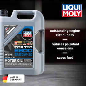 Liqui Moly Top Tec 6600 back label with specifications and approvals for confident selection