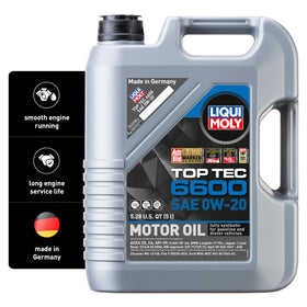 Liqui Moly Top Tec 6600 front packaging showing brand and 5L capacity for easy identification