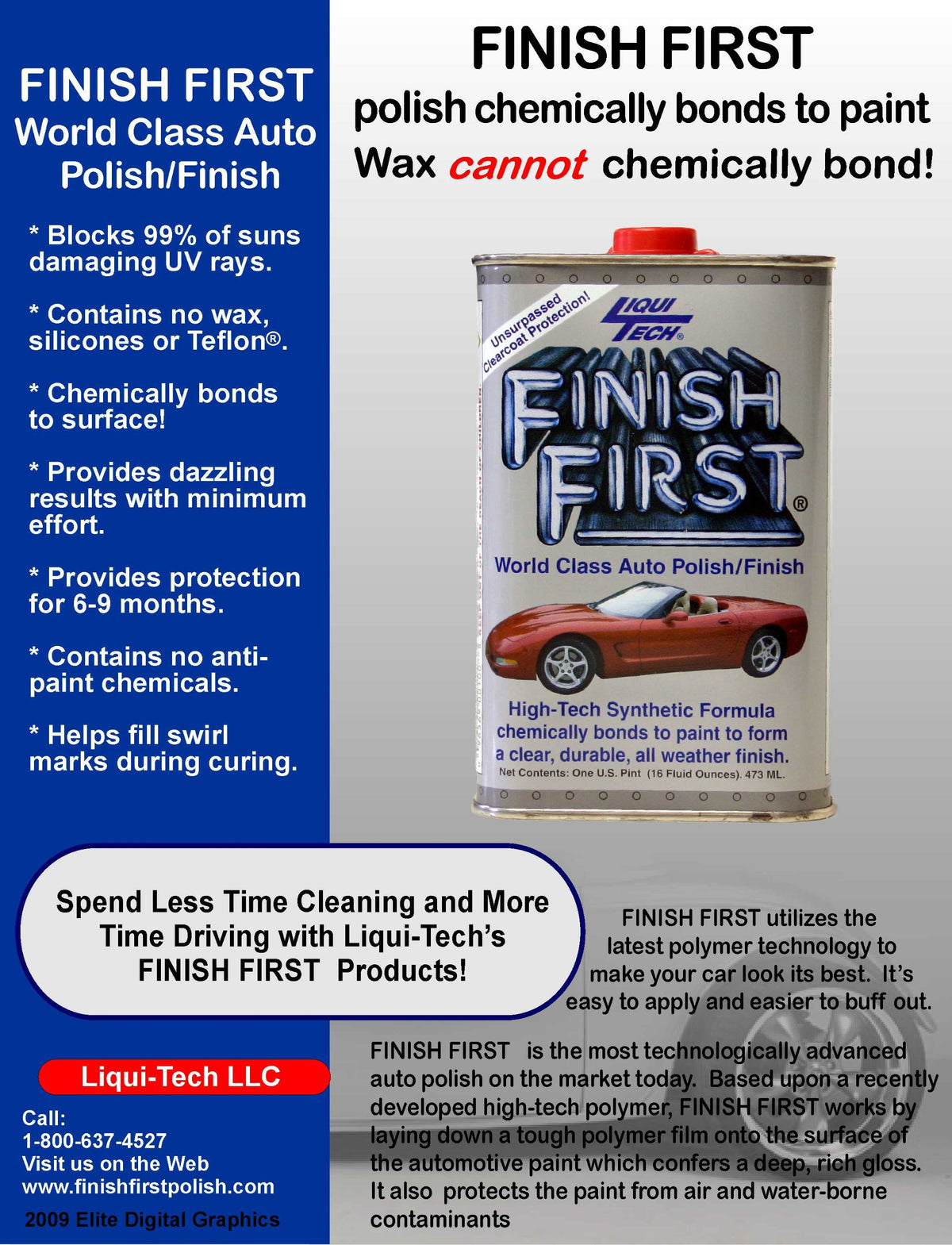 Liqui Tech polished car panel close-up showing deep gloss and reduced swirls