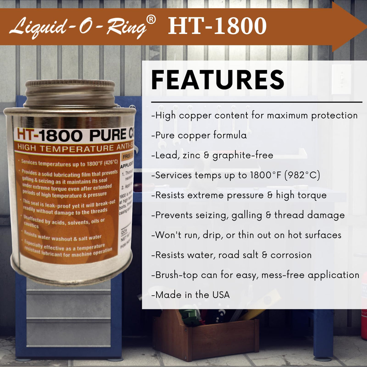 Liquid-O-Ring HT-1800 brush-top application on bolt for clean precise coating