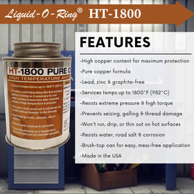 Liquid-O-Ring HT-1800 brush-top application on bolt for clean precise coating