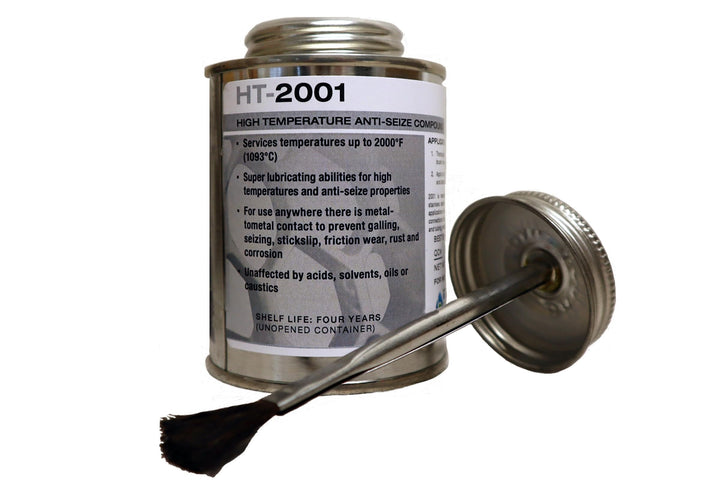 Liquid-O-Ring front label showing product name and 2000°F rating, assures high-temp protection