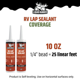 Liquid Rubber on an RV rooftop with tool kit showing easy maintenance benefit