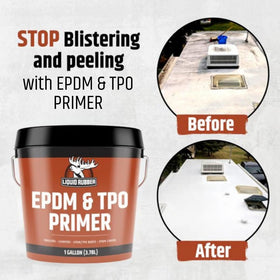 Liquid Rubber primer close-up texture on surface highlighting adhesion quality