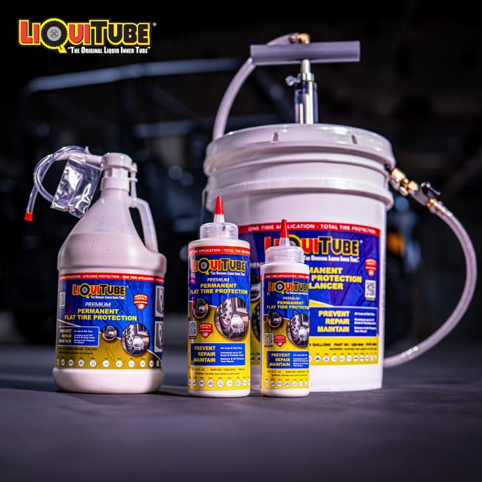 LiQuiTube applied on farm equipment tire showing reduced downtime and reliability
