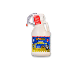LiQuiTube one-gallon jug front view showing product branding and capacity benefits