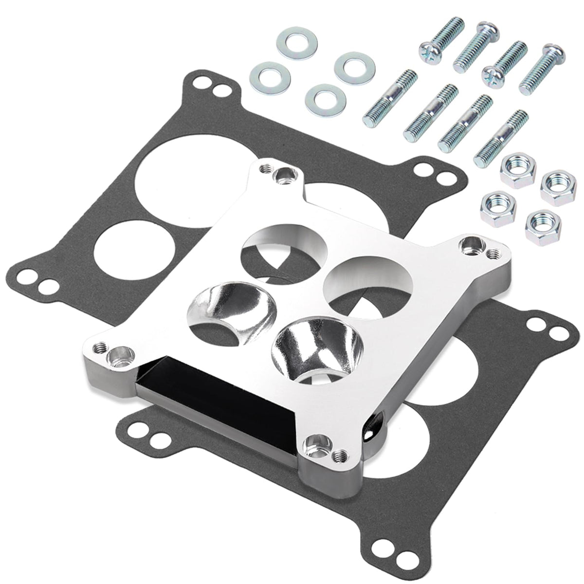 liriuda Edelbrock 2696 front view showing adapter plate for easy conversion