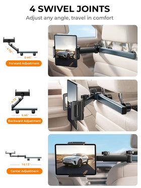 LISEN arm articulation angles showing adjustable viewing benefits