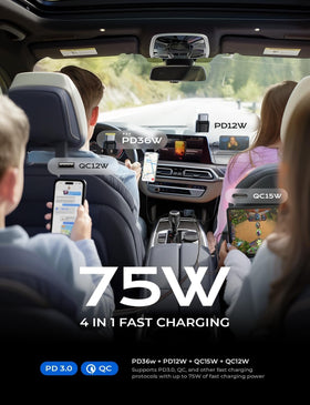 LISEN cables reaching back seat to charge rear passenger devices
