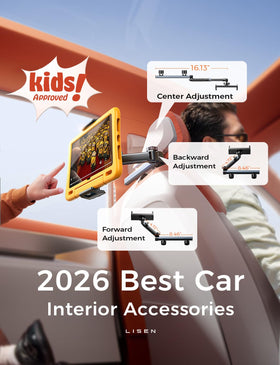 LISEN mounted with convertible car seat showing compatibility for children