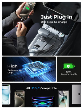 LISEN lifestyle shot on dashboard showing clean console and passenger convenience benefit