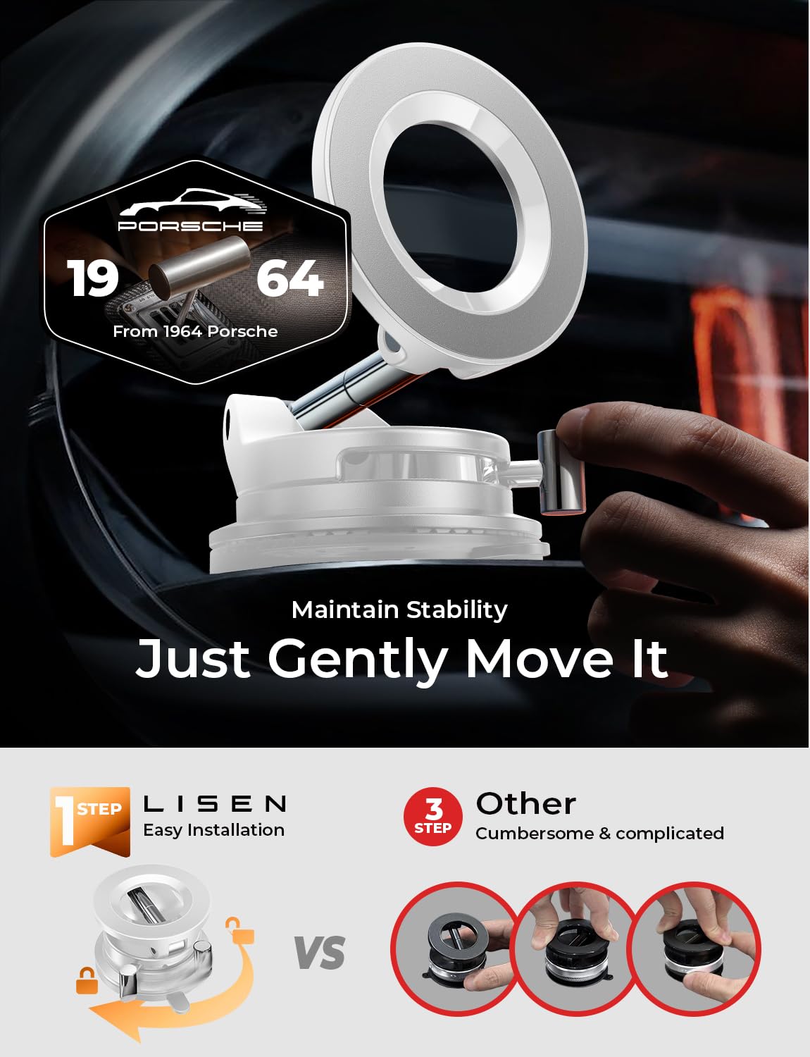 LISEN packaging with product box and two-year warranty card for reassurance