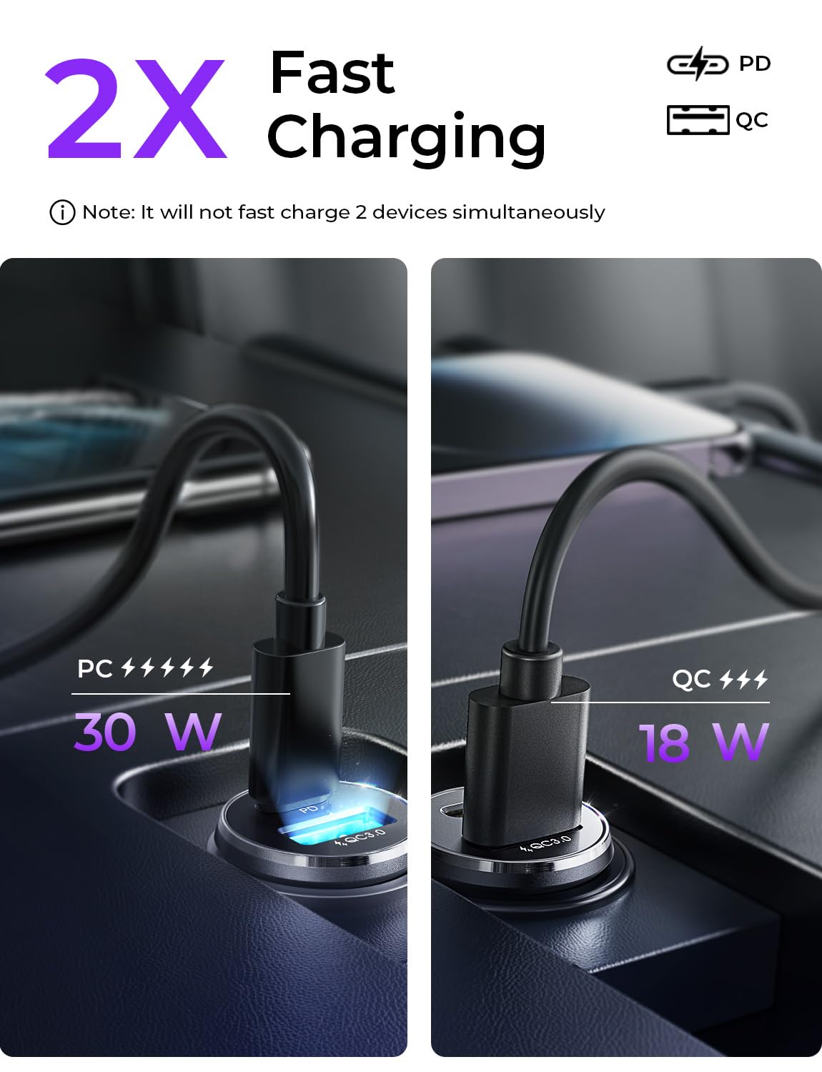 LISEN connected to an iPhone 15 showing fast-charge compatibility and reliable power