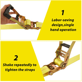 LISHINE axle strap threaded through wheel rim securing vehicle and protecting finish