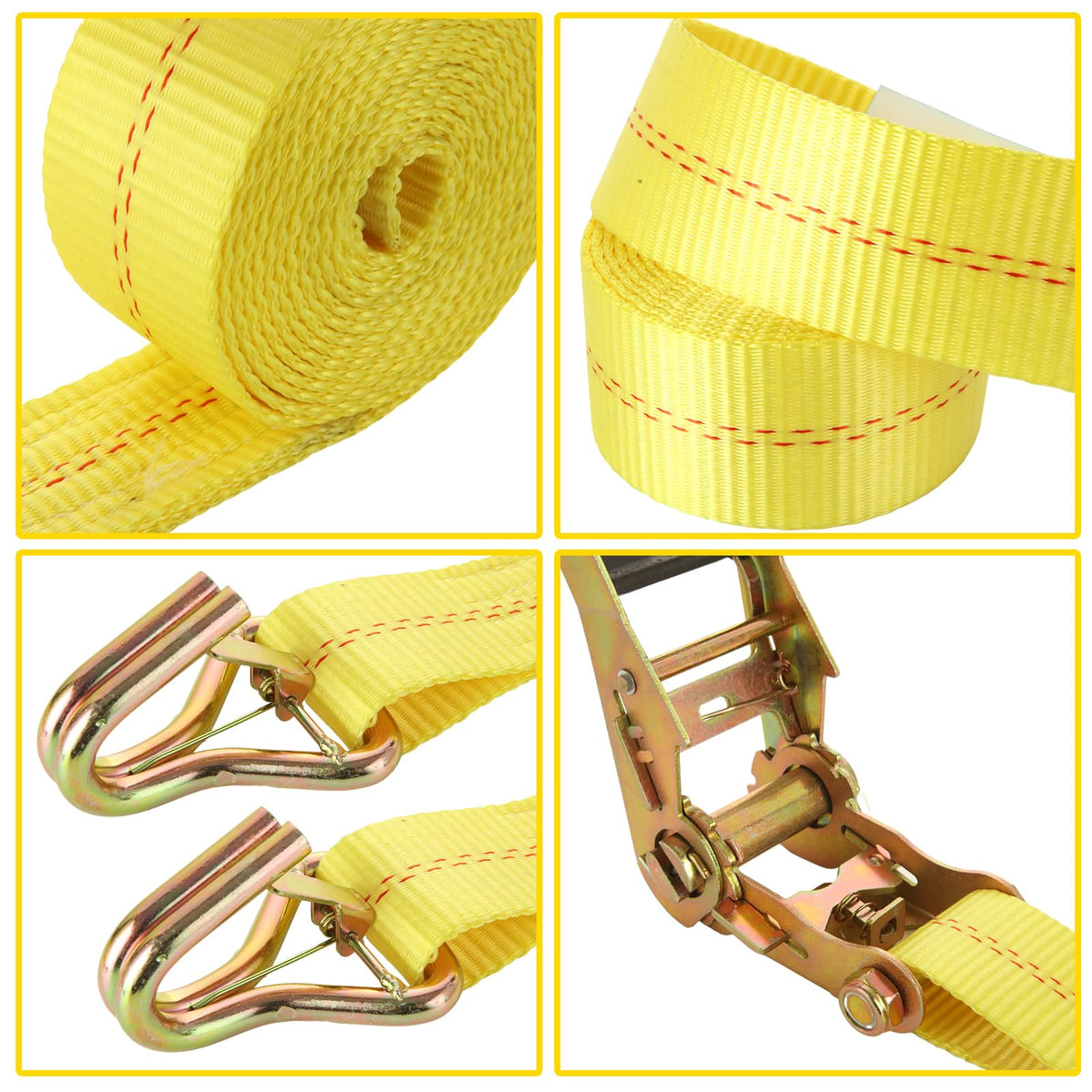 LISHINE heavy-duty snap hook detail showing safety clip and secure anchoring benefit