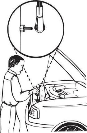 Lisle 14540 detail of roller clutch mechanism for smooth adjustments