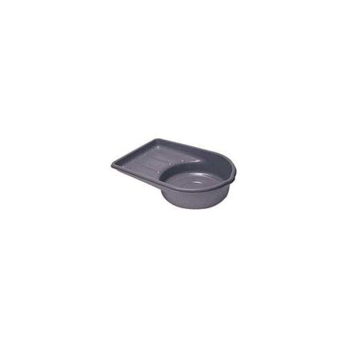 Lisle 17922 front profile drain pan showing capacity and easy pouring