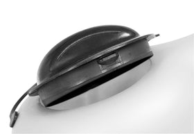 Lisle close-up of removable 8-inch pouring spout demonstrating flexible control