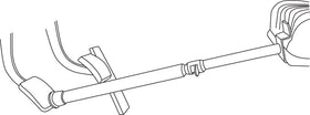 Lisle 21520 formed plate close-up demonstrating wide brace to protect seat and provide stability