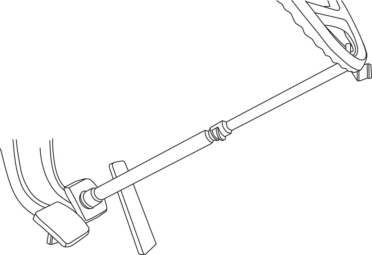 Lisle 21520 in use holding brake pedal steady while bleeding lines for hands-free convenience