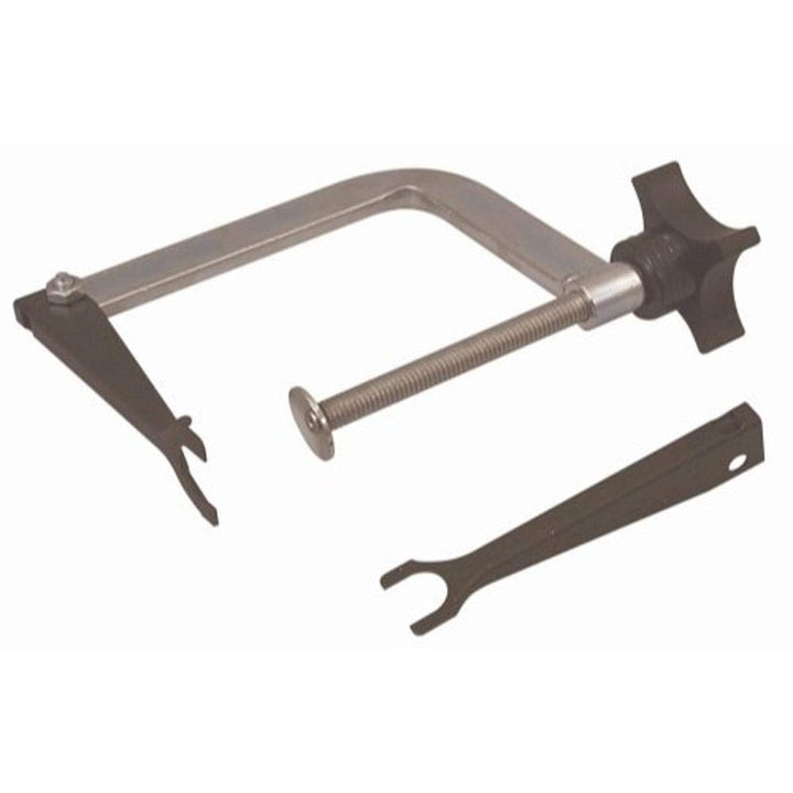 Lisle 23300 front view showing tool frame and jaws for reliable compression