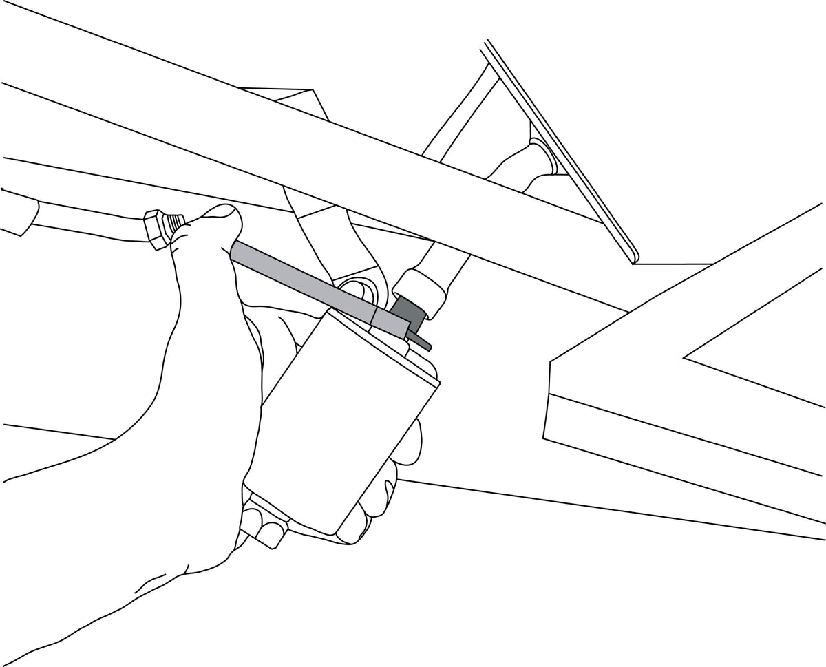 Lisle 34750 adapter closeup showing low-profile tip and durable finish for precise engagement