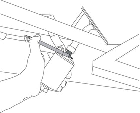 Lisle 34750 adapter closeup showing low-profile tip and durable finish for precise engagement