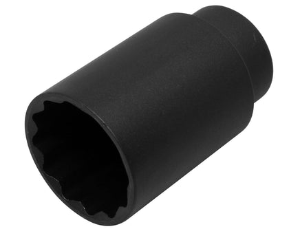 Lisle 39650 front view socket showing 12-point opening and fit benefit