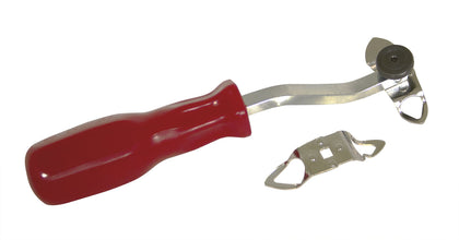 Lisle 48600 front view showing offset handle and double-ended tips for easier strip work