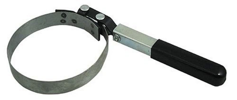 Lisle 54200 front view showing swivel handle and band for reliable filter removal