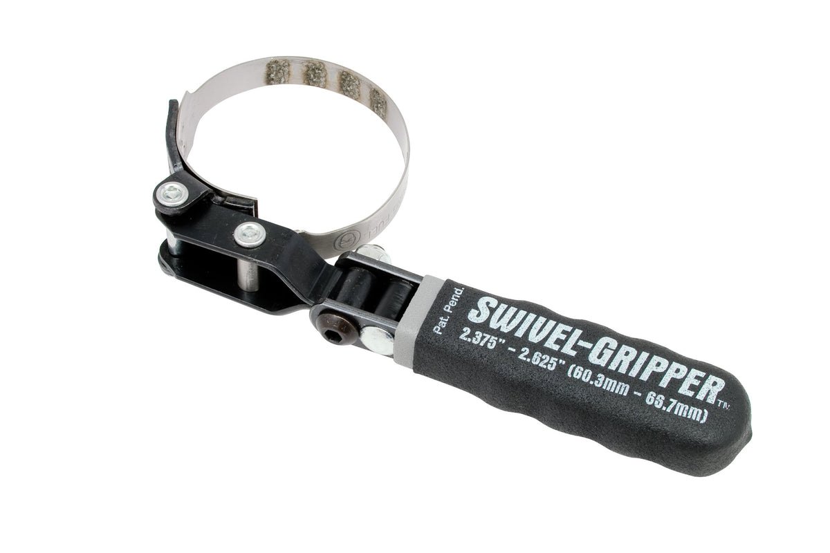 Lisle 57010 front view showing compact narrow band and handle for tight spaces