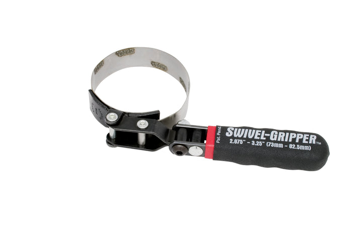 Lisle 57020 front-angle view showing handle and band for secure grip