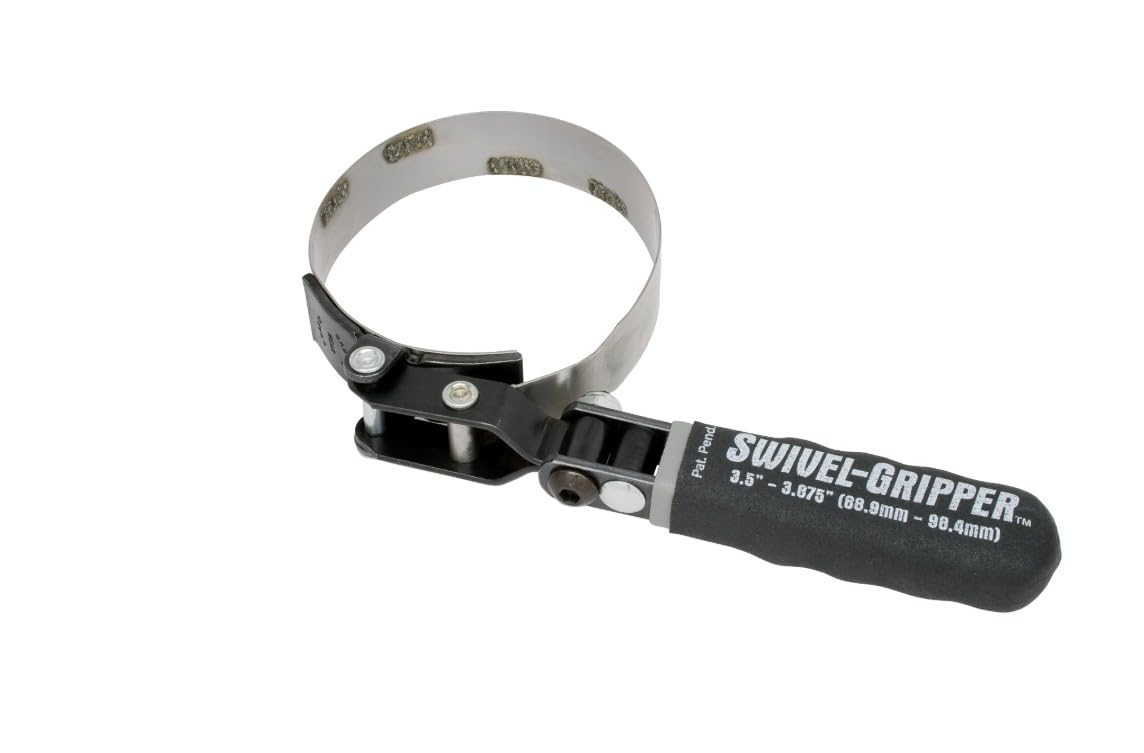 Lisle 57030 front view showing band and swivel handle for reliable grip