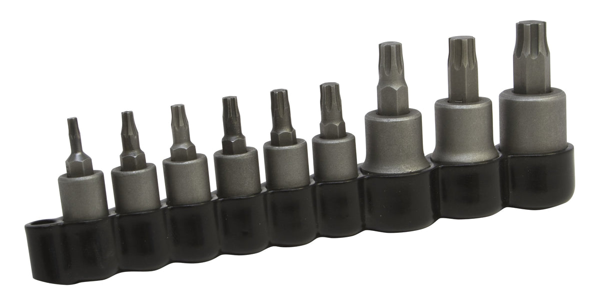 Lisle 81000 front view with vinyl holder showing nine Torx Plus bits for quick access
