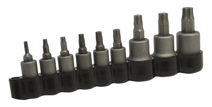 Lisle 81000 front view with vinyl holder showing nine Torx Plus bits for quick access