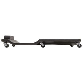 Lisle creeper close-up of urethane roller and metal bushing for smooth replacement