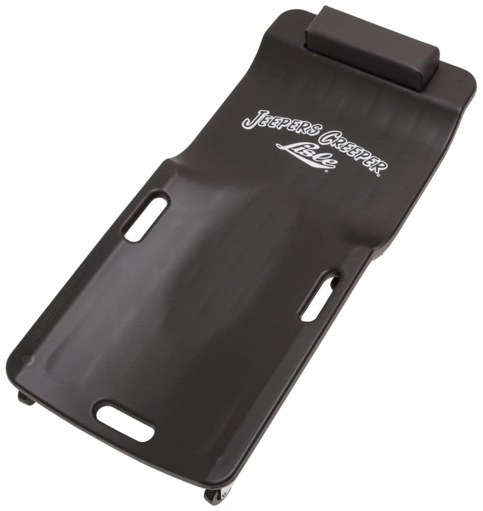 Lisle creeper front view showing ergonomic shape and handles for easy transport