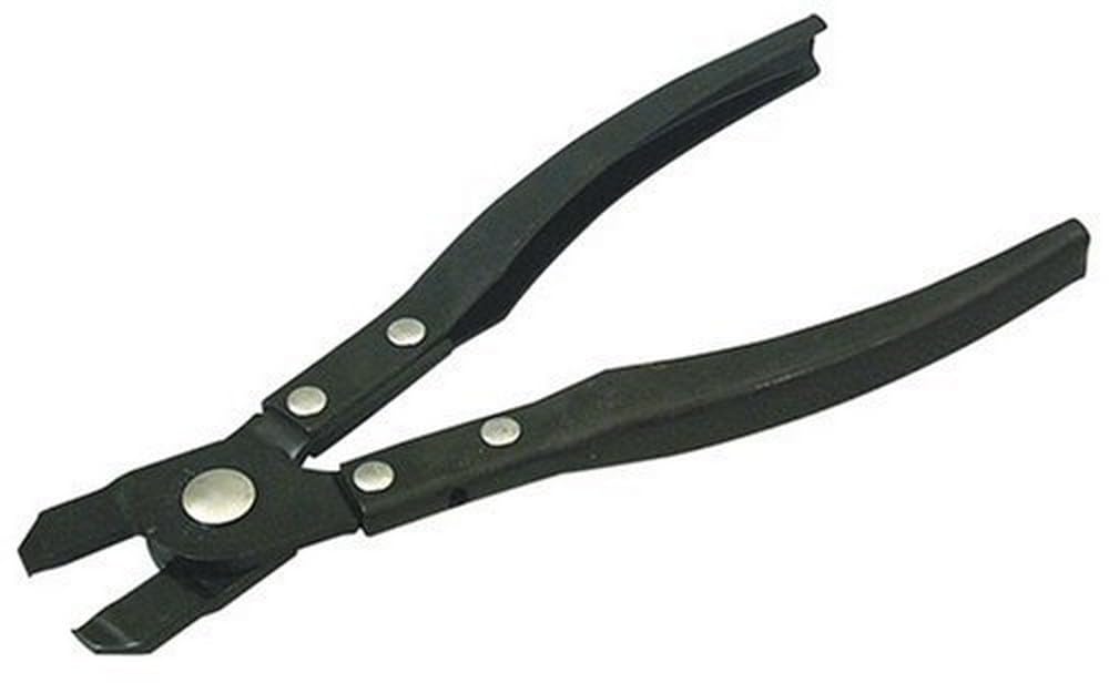 Lisle 30500 CV boot clamp plier front view showing durable jaws and ergonomic handles for reliable clamp setting