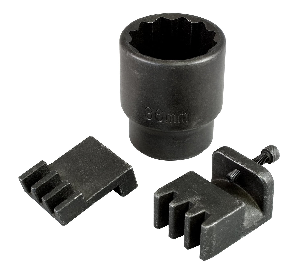 Lisle flywheel locking tool front view showing compact design and durable finish