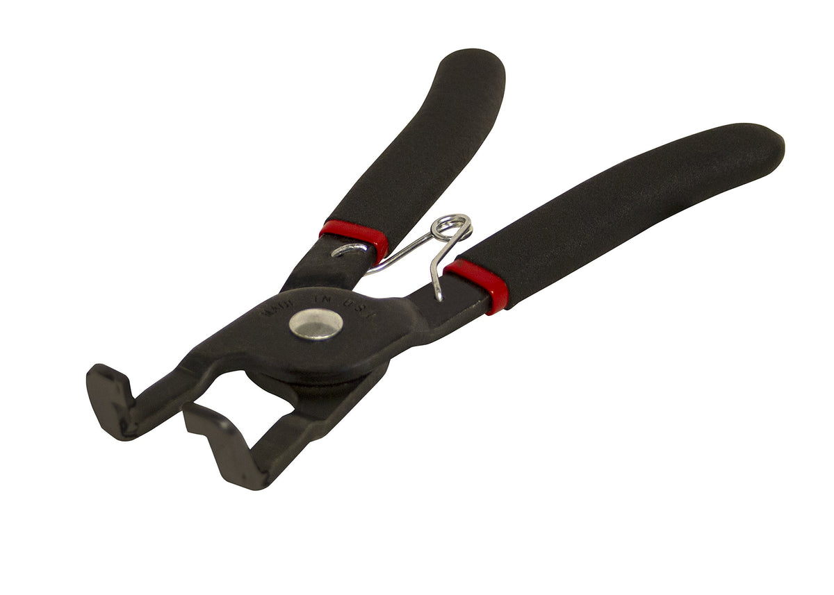 Lisle front view disconnect pliers showing compact angled head and easy access