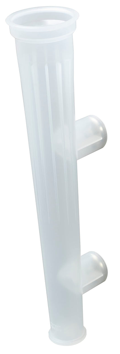 Lisle magnetic funnel holder front view showing translucent reservoir and magnets for tidy storage