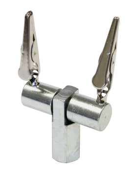Lisle magnetic soldering clamp front view showing base and clips for secure holding