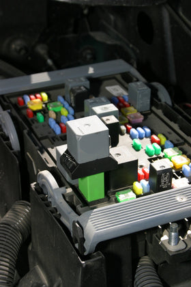 Lisle jumper in use with test leads attached demonstrating safe diagnostics