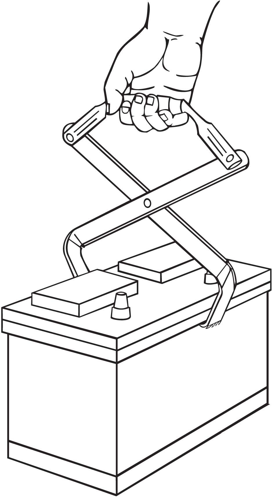 Lisle close-up of saw-tooth jaws providing no-slip gripping power