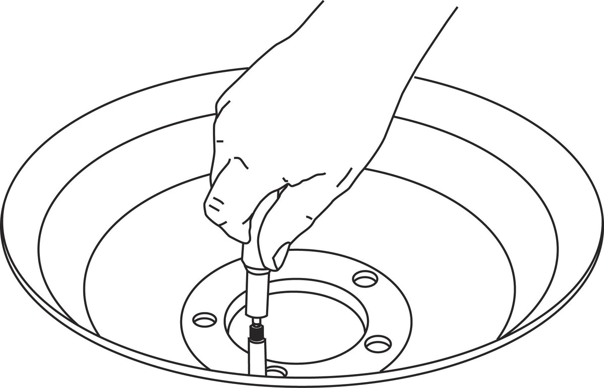 Lisle torque wrench close-up of preset 4 in-lb mechanism for precise installs