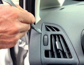 Lisle trim remover close-up of hardened tips showing strength and precise contact