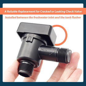 Lisnhlin valve held in hand showing size and portability for quick replacement